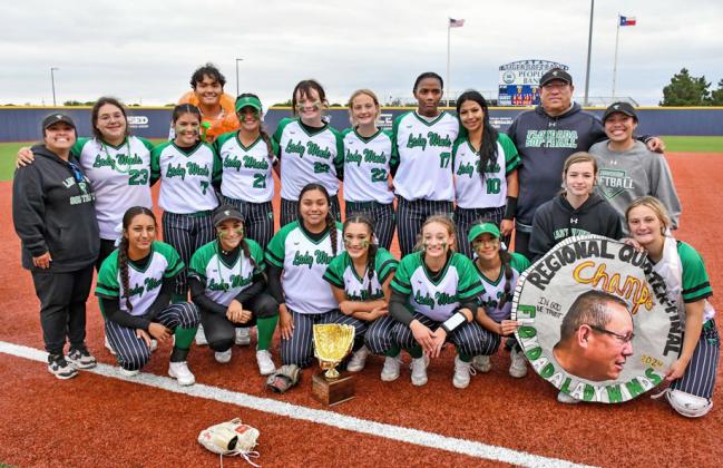 WINNERSTOOK ALL After emerging victorious in a three-game series against the Colorado City LadyWolves, the Floydada Lady Winds take on Anson’s Lady Tigers in a double-header Friday in Lamesa. | FCHS YEARBOOK