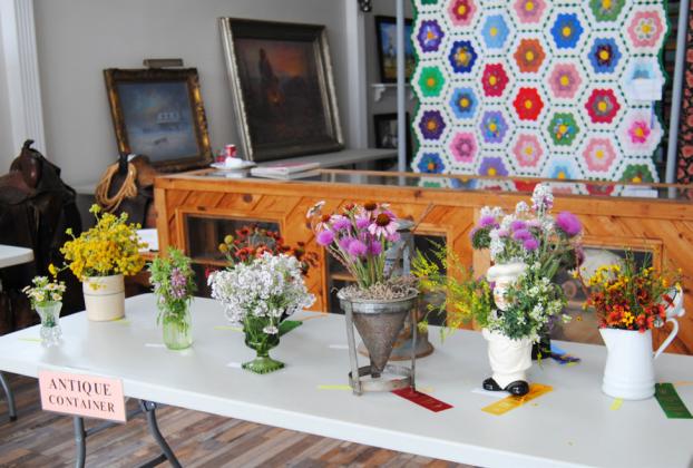 RIBBONS AND BLOSSOMS bring a colorful touch to the Floyd County Old Settlers’ event each year, during the Wildflower Show at the Floyd County Historical Museum. | BEVERLY PICKETT