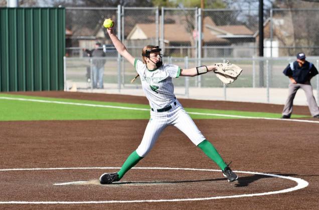Pyle throws perfect game in Lady Winds’ win over Olton March 19, 18-0