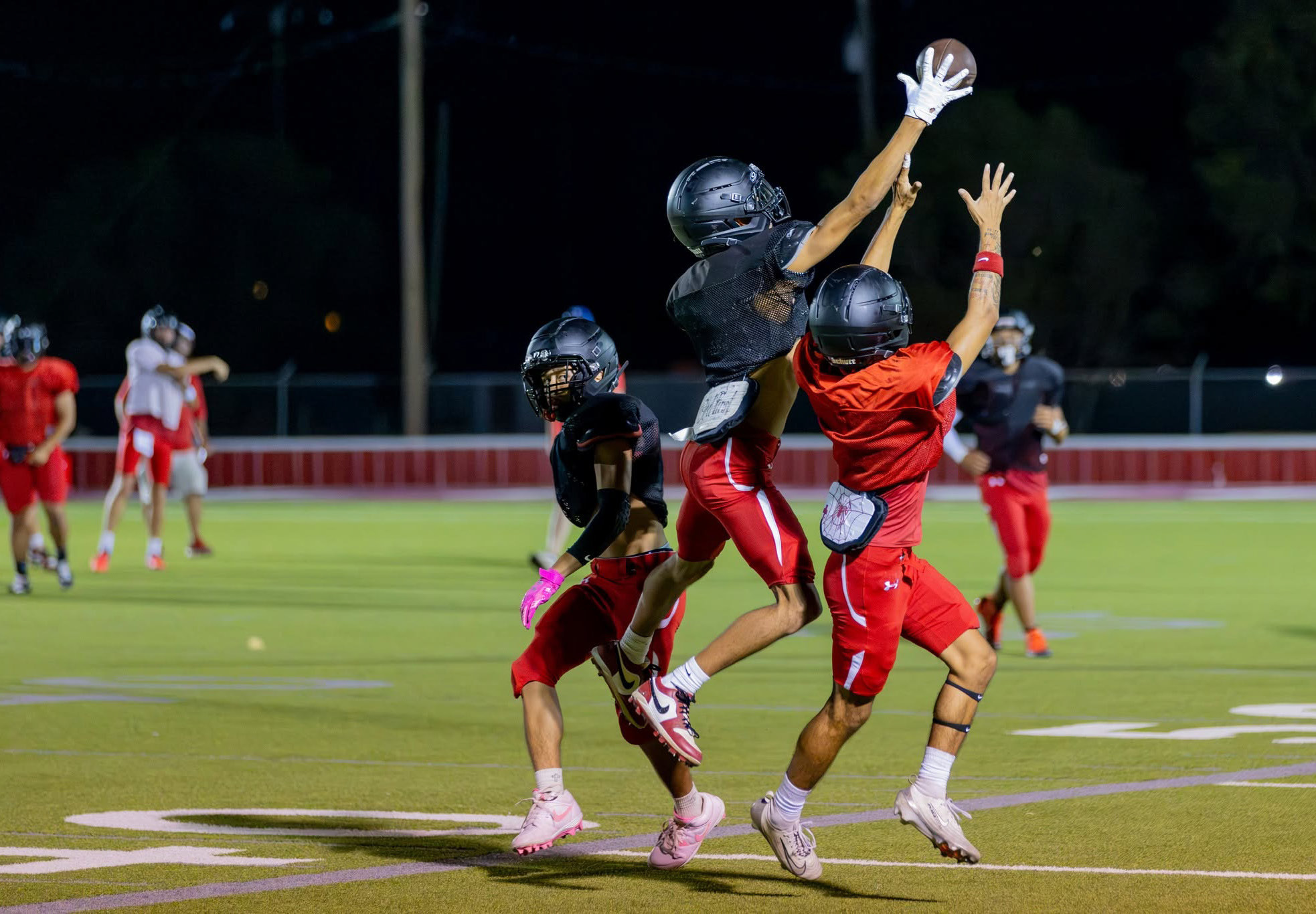 MIDNIGHT MADNESS The Lockney Longhorns kicked off their new football season when Friday turned into Saturday at Midnight Madness. | CERVANTES PHOTOGRAPHY