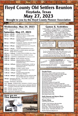 2023 Old Settlers Reunion parade coming up May 27