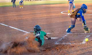 WINNING DEAL The Floydada Lady Winds took two district wins over New Deal last week, with strong pitching as well as offense. | CERVANTES PHOTOGRAPHY