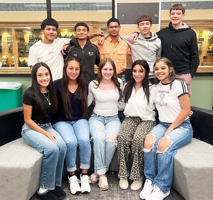 Congratulations go to the 2025 Floydada Collegiate High School Football Homecoming Court.The King Court nominees (top row, from left) are Jessie Castillo, Manny Delafuente, Hector Flores, Enrique Hartline and Brody Hughes. The Queen Court nominees (bottom row, from left) are Ana Saldana, Kyra Segura, Mekayla Fipps, Adrelle Martinez and Mylie Morales. Homecoming will be held on Friday, Sept. 19, 2025, when the Whirlwinds will play Lubbock Trinity. | FLOYDADA CISD PHOTO