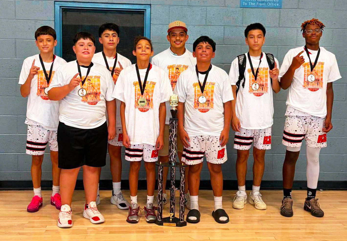 The seventh-grade Red Storm Basketball boys, many of whom are from Floydada and Lamesa, won first place in the Santa Fe, NM, JB White Foundation tournament, going 5–0. Congratulations go to all the players. | COURTESY PHOTO