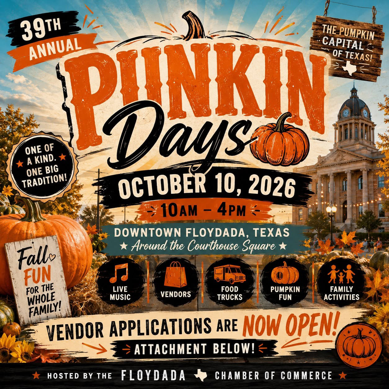 Coming up this weekend: 39th annual Punkin Days, Oct. 10