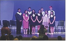 NEW NHS INDUCTEES The A.E. Baker Chapter of the National Honor Society inducted nine new members on March 30, 2026 at the high school auditorium. | FLOYDADA CISD PHOTO