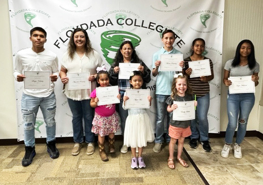 SCHOOL HONORS The Floydada CISD Students and Educators of the Month were honored at the FCISD Board of Trustees meeting. | FCISD PHOTO