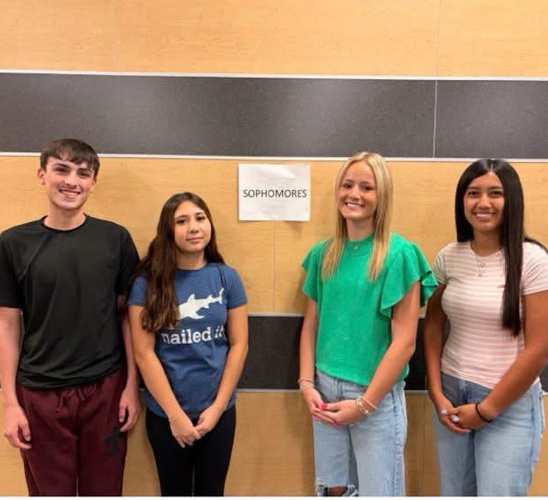 SOPHOMORE CLASS President, Brooklynn Pyle Vice President, Yaritza Miranda Secretary, Emily Martinez Treasurer, Enzo Coursey
