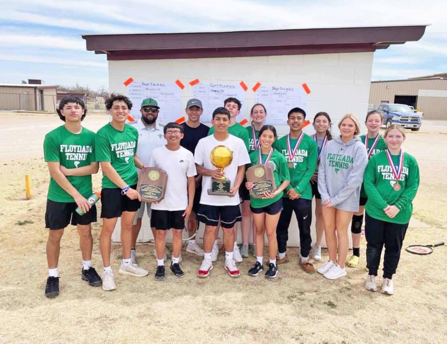 Floydada Tennis Team wins overall District 3-2A Championship