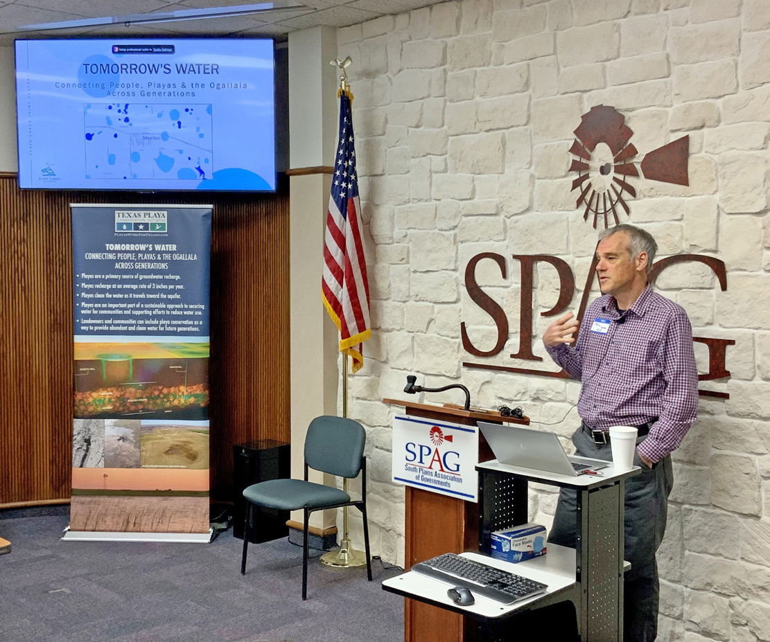 FIELD DAY Mike Carter of the Playa Lakes Joint Venture will highlight a panel of speakers at a Stewarding Our Aquifer Field Day presented by Ogallala Commons Oct. 13 at the Floyd County Friends Unity Center, located between Lockney and Floydada. | COURTESY PHOTO