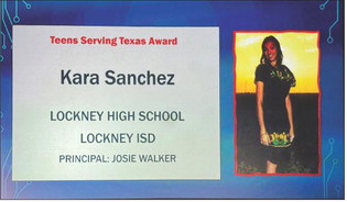 Lockney grad Sanchez earns leadership award