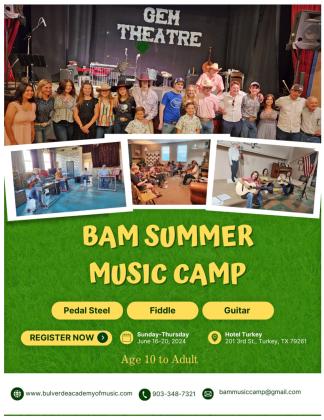 BAM Summer Music Camp scheduled for June 16-20 in Turkey