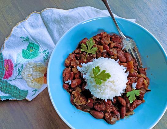 BEANS AND RICE A mix of rice and beans is one of life’s simple pleasures—whether Cajun-style or Mexican-flavored. | ANGELINA LaRUE PHOTO