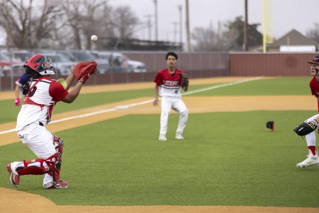 Lockney_Xavier Jimenez with the infield pop catch