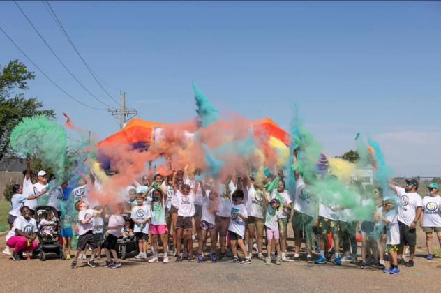 HEALTHY HUES Lockney’s Color Run and W.J. Mangold Memorial Hospital Health Fair demonstrated the hospital’s commitment to health and community spirit—as evidenced in the smiles and shared moments among participants. | RHONDA STOVALL PHOTO