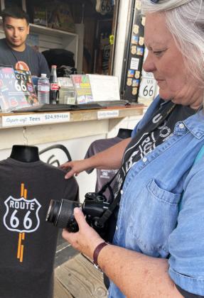 DROVE THE 2,448 MILES, GOT THE T-SHIRT Braggin’rights and a signed souvenir“certificate of completion” are fun to keep in the memory box, along with hundreds of travel brochures, a replica keychain to a wigwam motel, and a few new books for the sagging bookshelf. | THE TEXAS SPUR