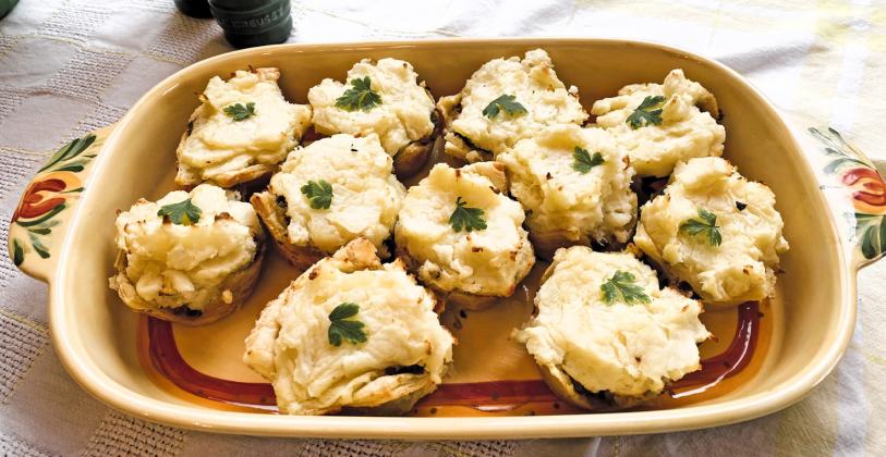 SPRING DISH of mini shepherd’s pies warms the heart as well as the tummy — and leftovers are absolutely perfect to tuck away in small containers in the fridge to send for school or work lunches. | ANGELINA LaRUE PHOTO