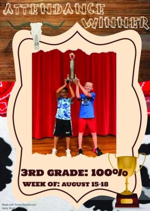 Lockney Elementary attendance winners
