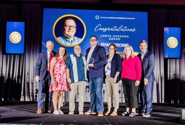 NATIONAL HONOR Floydada EDC director Ryan Crowe earned national recognition for his advocacy related to bleeding disorders such as hemophilia. | COURTESY PHOTO