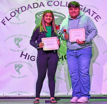 SOPHOMORE CLASS FAVORITES Mylie Morales and Saul Castillo