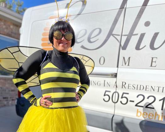 ‘BEE’ YOUR BEST Summertime and the livin’ is easy—Floydada folks at Bee Hive Homes at Shepherd’s Meadow took a little time to stop and smell the pollen—er, roses—a little last week, before summer turns into back-to-school season. | COURTESY PHOTOS