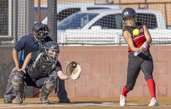 Lockney SB Caelyn Jimenez Single to left center