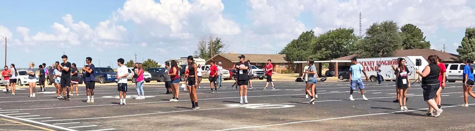 LONG-HORNS The Lockney Longhorn band began practicing last week as a part of back to school activities. | COURTESY PHOTO