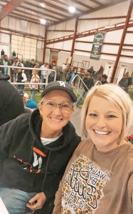 STEPPING DOWN After 12 years of serving as the Floyd County Junior Livestock Show, secretary Robin Nixon, shown here with Katie Cook, is stepping down. It was because of her help that every show and sale came together for the pase decade-plus. | COURTESY PHOTO