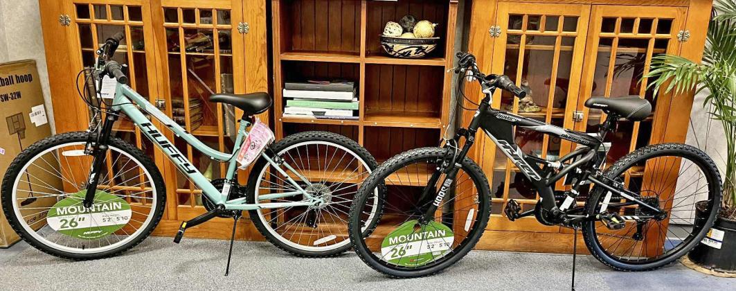 BIKES, BASKETBALL GOAL AND MORE are just some of the prizes that await winners of a drawing among young Floyd County readers of 25-plus books this summer. | COURTESY PHOTOS