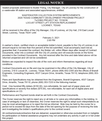 Legal Notices 01/13/2021