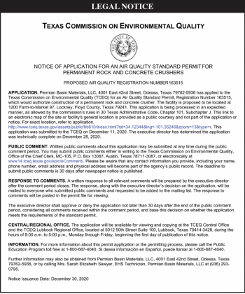 Legal Notices 01/13/2021
