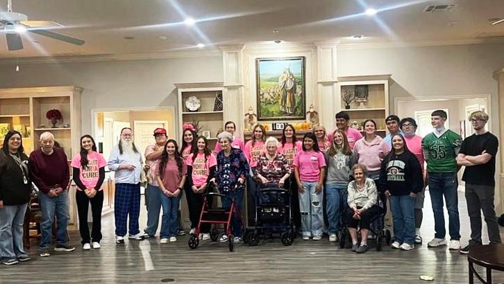 HIGH SCHOOL AND SENIORS The Bee Hive Homes of Floydada would like to thank the Floydada Collegiate High School National Honor Society students for hosting a fall festival for their residents on Friday, Oct. 16. The residents had a fun time. | FCISD PHOTOS