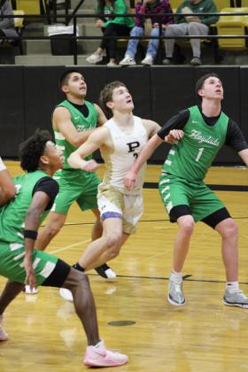 PLAYOFF BOUND The Floydada Whirlwinds basketball team secured 2nd place in district Friday night by defeating Post 92-71 on the road. | COURTESY PHOTO