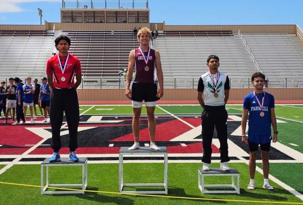 2ND IN LONG JUMP Daniel Alvarado for placed 2nd in long jump and qualified for regionals with a personal record of 21'3'. | LOCKNEY ISD