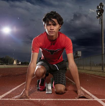 STATE BOUND At the 2A Region 1 championship atWest Texas A&amp;amp;M, Lockney’s Daniel Alvarado set a new personal record time in the 400m dash of 49.12 and claimed a spot at the State meet May 15. | CERVANTES PHOTOGRAPHY