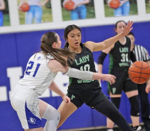 LADY WINDS LOSE The Floydada Lady Whirlwinds lost a close one 46-42 to Olton on the road Friday night, bringing their overall record to 13-8 and 4-3 in district. | COURTESY PHOTO