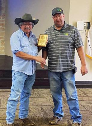 Joe Ortiz (left) was named Firefighter of the Year.