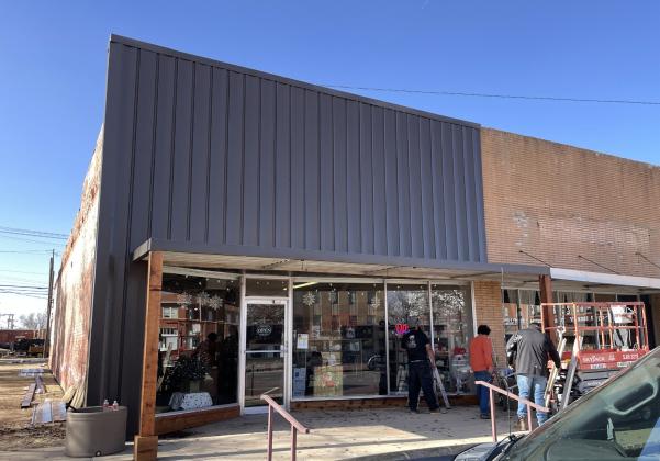 MAIN STREET MATTERS Last week, another Floydada business façade got a facelift, as the building housing Script Printing on South Main Street was freshened up with new metal cladding. The work was done by Jordan Cornelius Construction, according to Ryan Crowe of the Floydada Economic Development Corporation, which facilitated the project. | HESPERIAN-BEACON