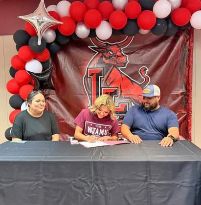 Lockney ISD recently announced that Monique Lara has signed with West Texas A&amp;amp;M University to continue her journey in cheer and dance at the collegiate level. | COURTESY
