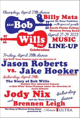 POSTER ART BY DIRK FOWLER FOR BOB WILLS DAY