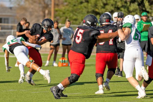 SPOTLIGHT ON LOCKNEY FOOTBALL SCRIMMAGE