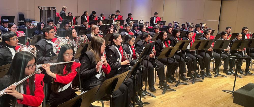 BAND HONORS The Lockney High School Band (grades 8-12) performed at the Greater Southwest Music Festival in Amarillo -- a 4-day Festival with around 80 entries each year. Their rating system is 3, 2, 1 (the best is 1 at UIL) and a 'O' designation as the very top rating (stands for 'Outstanding') reserved for the best performances. All three judges awarded the Lockney band the 'O' rating. | COURTESY PHOTO