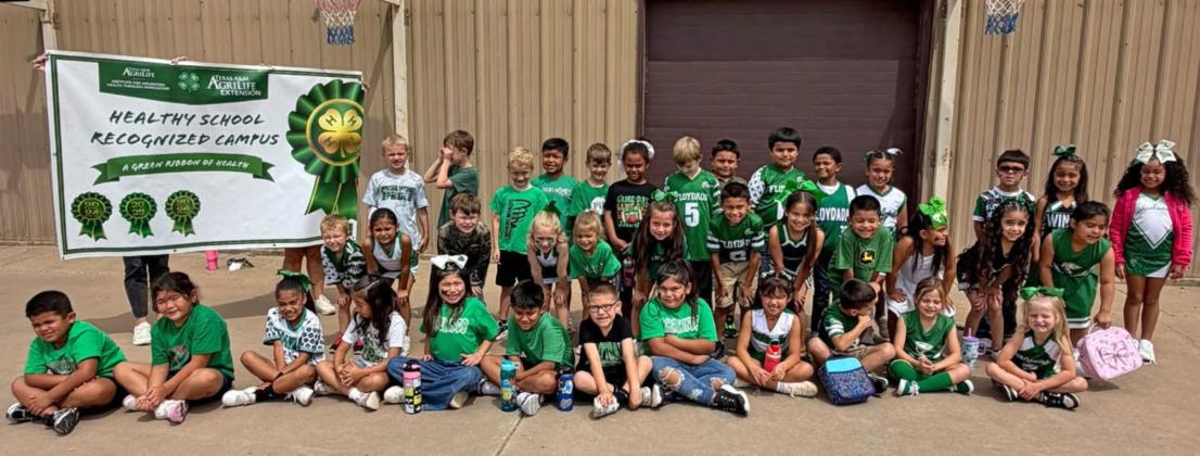 FLOYDADA HONOR Floydada CISD’s Duncan Elementary was honored with the Healthy School Recognized Campus distinction for the third year in a row. | COURTESY PHOTO