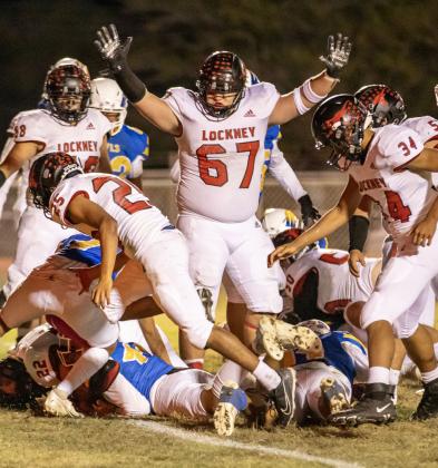 DISTRICT CHANCES Despite losing to Hale Center last week, Lockney still has a shot at the district title and playoffs versus Bovina at home Friday night. | CERVANTES PHOTOGRAPHY