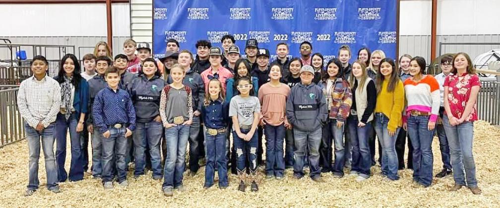 YDADA 4-H AND FFA STUDENT EXHIBITORS AT 2022 FLOYD COUNTY STOCK SHOW