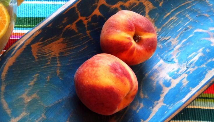 JUST PEACHY One reader of this column found himself with an abundance of peaches. He decided to put his creativity to work, replacing the zucchini with fresh peaches! | ANGELINA LaRUE PHOTO