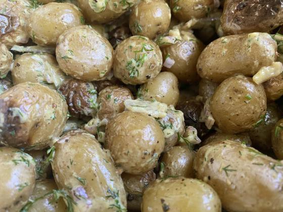 FAVORITE DRESSINGS can spice up this yummy potato salad in a variety of ways. | ANGELINA LaRUE PHOTO