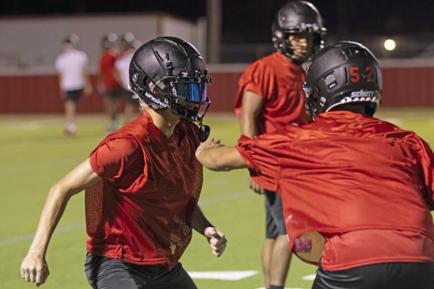 Longhorn football practices in full swing