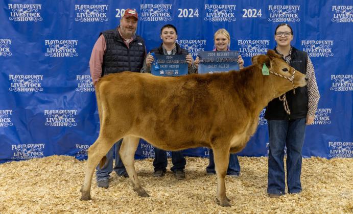 RESERVE GRAND CHAMPION DAIRY HEIFER BRINLEY LEFEVRE