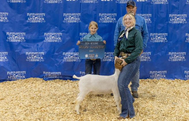 RESERVE GRAND CHAMPION GOAT SYDNI CHESSHIR